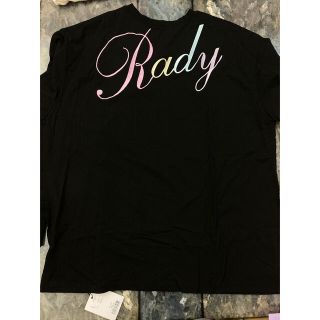 レディー(Rady)のまみちゅん様専用　Rady ロンT ロゴ バックログ レインボー ブラック(Tシャツ(長袖/七分))