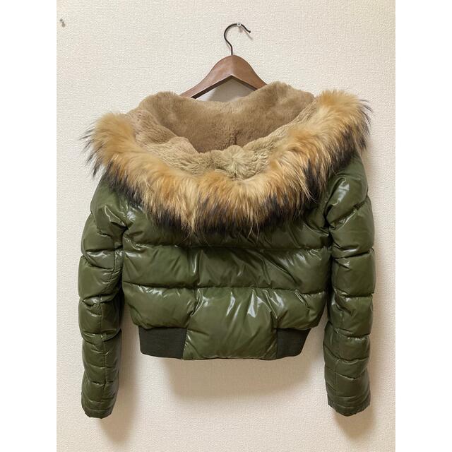 MONCLER(モンクレール)の値下げ！モンクレールレディース　モスグリーン　00 中古 レディースのジャケット/アウター(ダウンジャケット)の商品写真