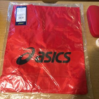 アシックス(asics)のアシックス　トートバッグ　レッド(バッグ)