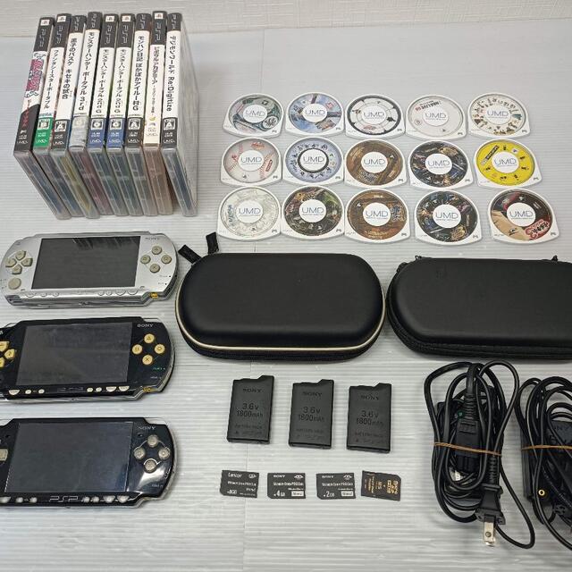 SONY PSP 本体・ソフト まとめ売り PSP-1000/PSP-3000
