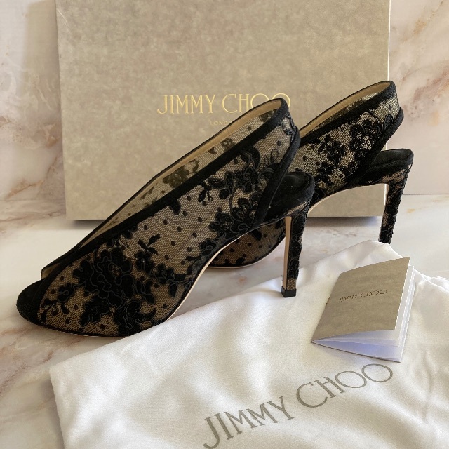 Jimmy Choo Jimmy Choo レースパンプス オープントゥ ブラック ドレス 結婚式の通販 By Cham S Shop ジミーチュウならラクマ