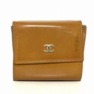 シャネル(CHANEL)のCHANEL(シャネル) Wホック財布 - ブラウン(財布)