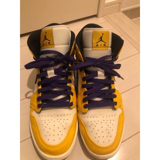 ナイキ(NIKE)のNIKE  AIR JORDAN 1 MID SE LAKERS 1MID (スニーカー)