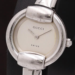 グッチ(Gucci)の正規品【グッチ】QZ 1400L ラウンド シルバー文字盤 レディース腕時計 (腕時計)