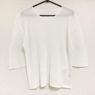 プリーツプリーズイッセイミヤケ(PLEATS PLEASE ISSEY MIYAKE)のプリーツプリーズ 七分袖カットソー 3 L -(カットソー(長袖/七分))