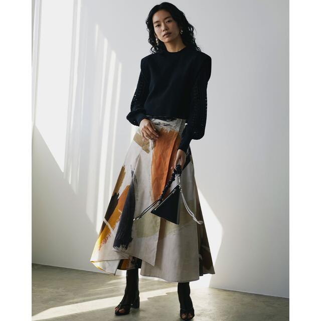 Ameri VINTAGE(アメリヴィンテージ)のyummm様専用【再値下げ】LOUISE ART SKIRT レディースのスカート(ロングスカート)の商品写真