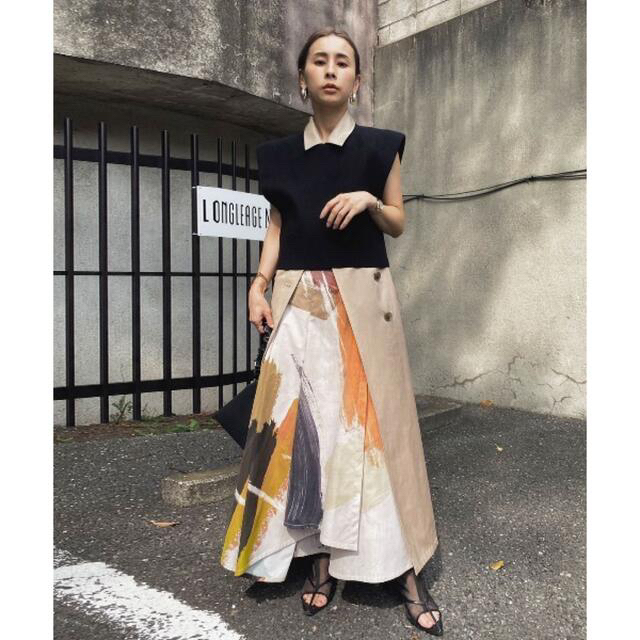 値下げ中】AMERI vintage LOUISE ART SKIRT-