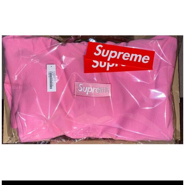 Supreme Box Logo Hooded pink Lサイズ　新品未開封シュプリーム