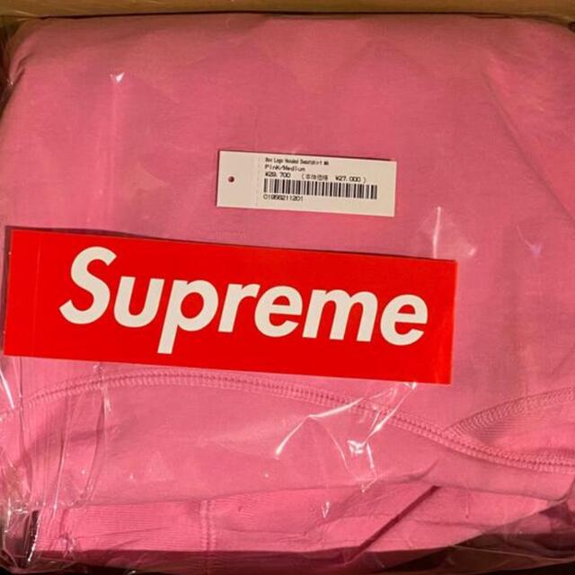 Supreme Box Logo Hooded pink Lサイズ　新品未開封シュプリーム