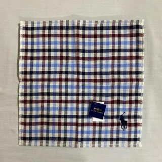 ポロラルフローレン(POLO RALPH LAUREN)のポロ　ラルフローレン　ガーゼタオルハンカチ　未使用品　ポニー刺繍　#1570(ハンカチ/ポケットチーフ)