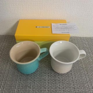 ルクルーゼ(LE CREUSET)のル・クルーゼ　マグカップ　クールミント＆メレンゲ(食器)