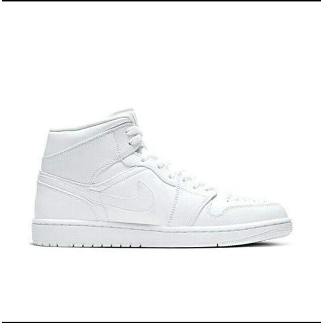 Nike Air Jordan 1 Mid Triple White レア