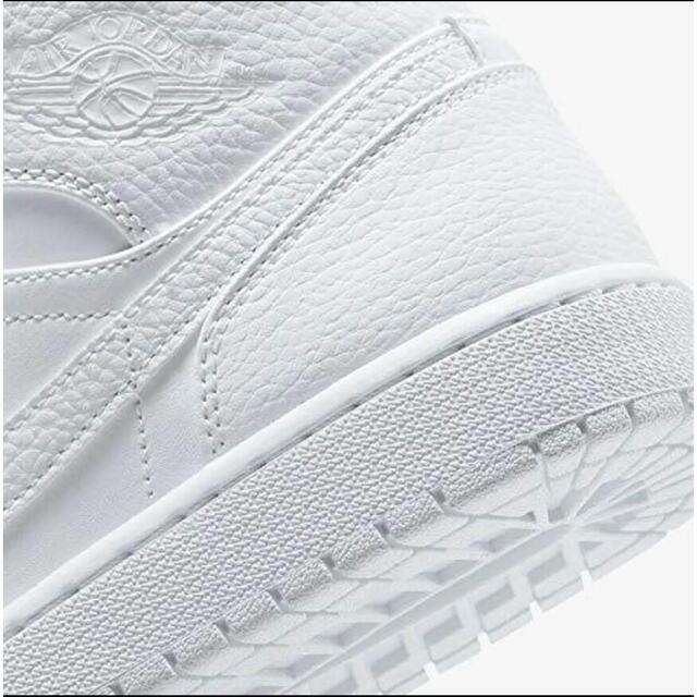 Nike Air Jordan 1 Mid Triple White レア