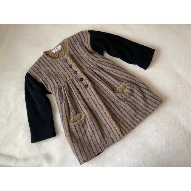 こども ビームス(コドモビームス)のfolkmade フォークメイド　なみなみコート キッズ/ベビー/マタニティのキッズ服女の子用(90cm~)(コート)の商品写真