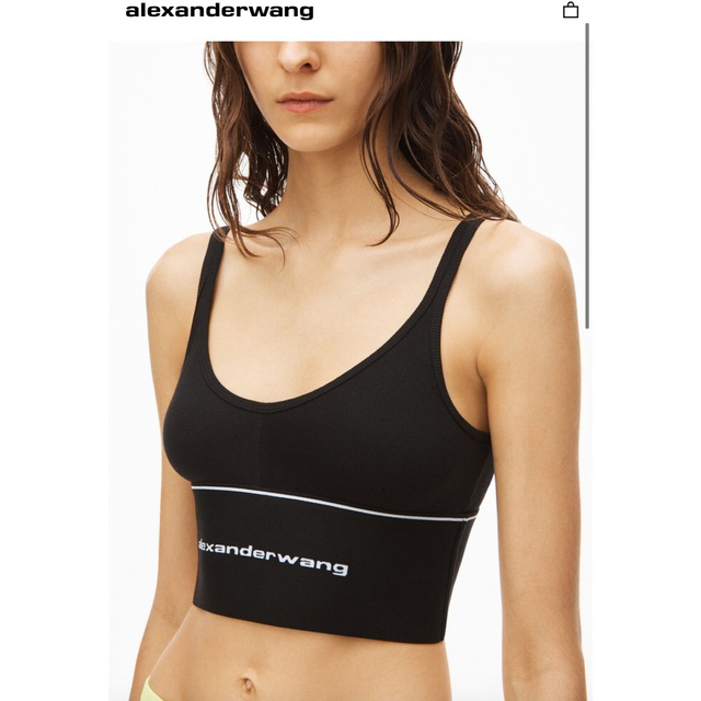 されてます Alexander アレキサンダーワン ブラ ロゴ ブラトップの通販