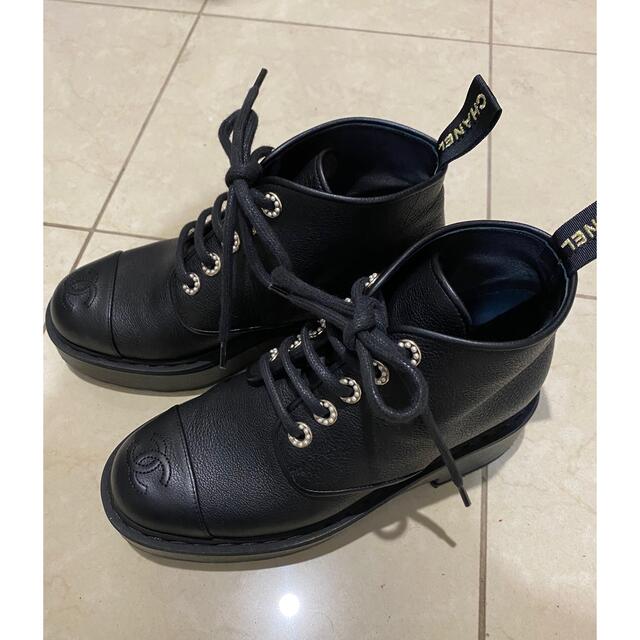 福袋セール】 CHANEL - シャネル レースアップ ブーツ myumyu CHANEL