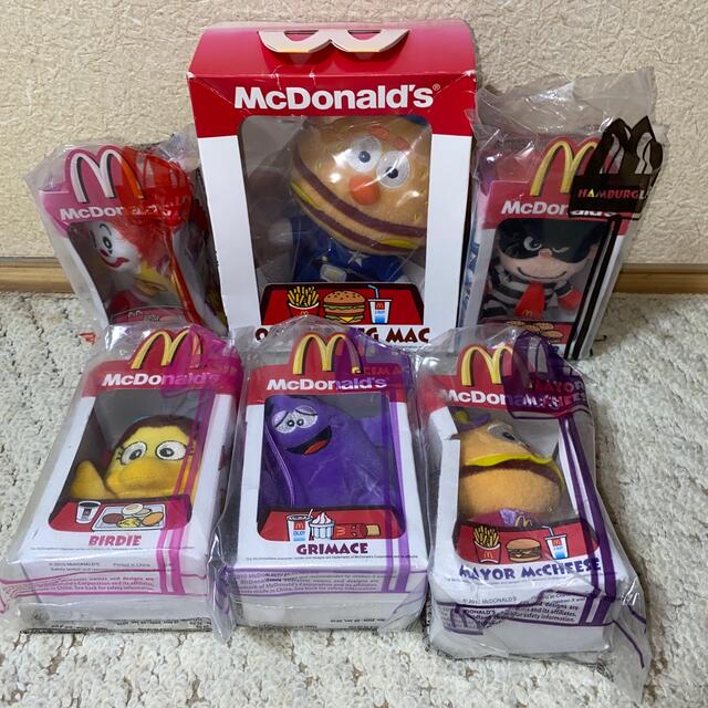 【オンラインショップ】 マクドナルド マスコットミールトイ 6体セット ぬいぐるみ/人形 【オンラインショップ】 マクドナルド マスコットミールトイ 6体セット ぬいぐるみ/人形