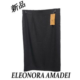 ELEONORA AMADEI　スリットスカート(ひざ丈スカート)