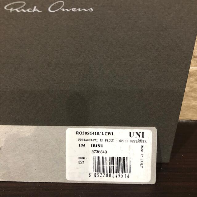 値下げ 新品未使用タグ付き リックオウエンス Rick Owens キーホルダー