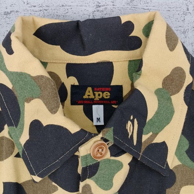 A BATHING APE アベイシングエイプ コットンジャケット エイプカモ