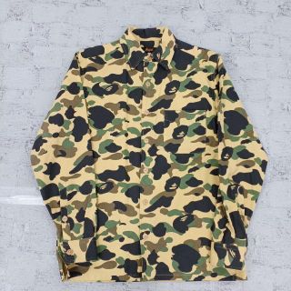 アベイシングエイプ(A BATHING APE)のA BATHING APE アベイシングエイプ コットンジャケット エイプカモ(シャツ)