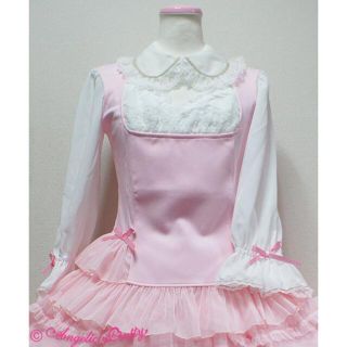 アンジェリックプリティー(Angelic Pretty)のAngelic Pretty Rose Primaカットソー　ピンク(カットソー(長袖/七分))