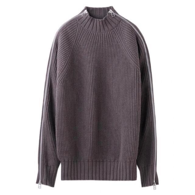 サリバン 21ss ZIPPED KNIT SWEATERサリバン