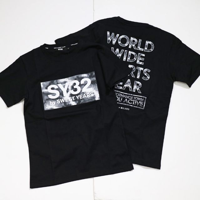 サイズXS新品☆【SY32 by SWEETYEARS】BOX LOGO TEE