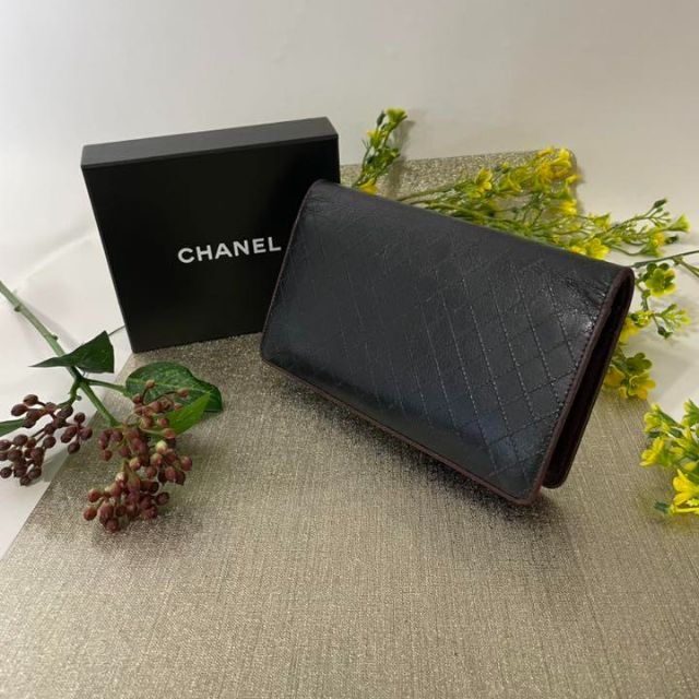 CHANEL ビコローレ 二つ折り長財布