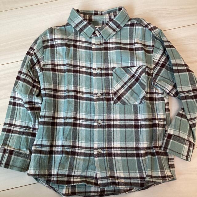 GLOBAL WORK(グローバルワーク)のGLOBAL WORK ネルシャツ 110 キッズ/ベビー/マタニティのキッズ服男の子用(90cm~)(その他)の商品写真