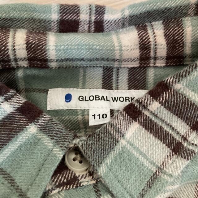 GLOBAL WORK(グローバルワーク)のGLOBAL WORK ネルシャツ 110 キッズ/ベビー/マタニティのキッズ服男の子用(90cm~)(その他)の商品写真