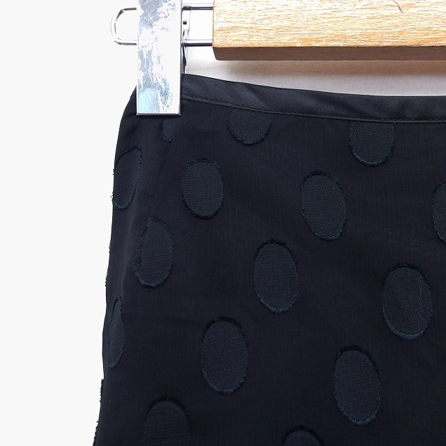 VIVAYOU(ビバユー)のビバユー VIVA YOU フレア スカート ミニ 薄手 シフォン ドット 柄 レディースのスカート(ミニスカート)の商品写真