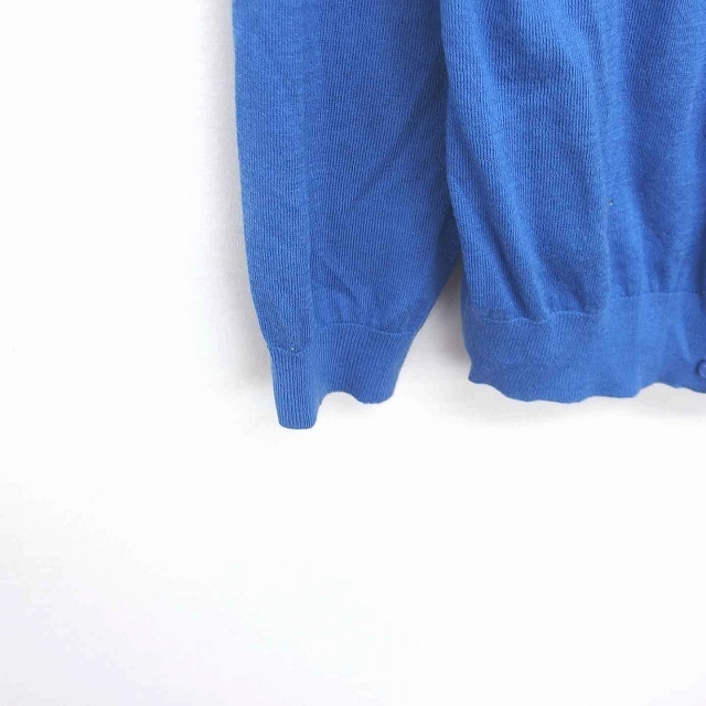 Rirandture(リランドチュール)のリランドチュール カーディガン ニット 丸首 ビーズ装飾 薄手 七分袖 2 青 レディースのトップス(カーディガン)の商品写真