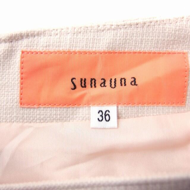 SunaUna(スーナウーナ)のスーナウーナ Sunauna フレア スカート ひざ丈 切替 シフォンプリーツ レディースのスカート(ひざ丈スカート)の商品写真