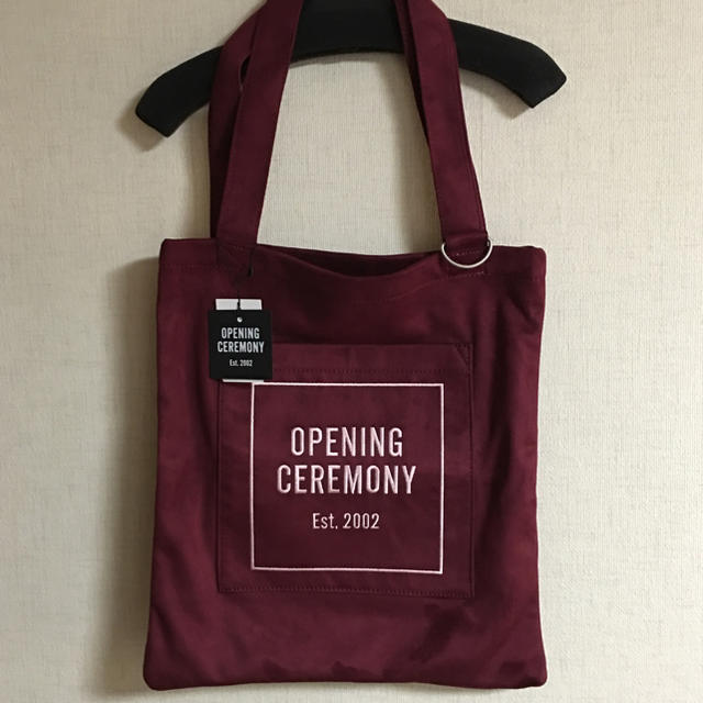 OPENING CEREMONY(オープニングセレモニー)の新作♡ OC トートバッグ ボルドー レディースのバッグ(トートバッグ)の商品写真