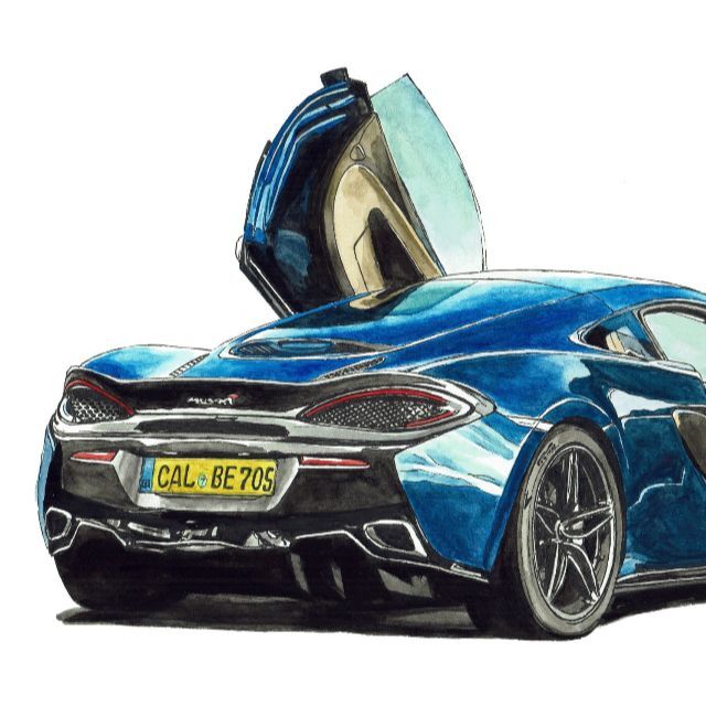うのにもお得な情報満載! Maclaren - GC-615マクラーレン570GT限定版画サイン有額装済作家 F1