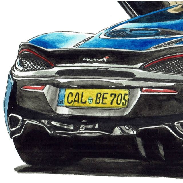 大学 割引 Maclaren - GC-615マクラーレン570GT限定版画サイン有額装済作家 F1