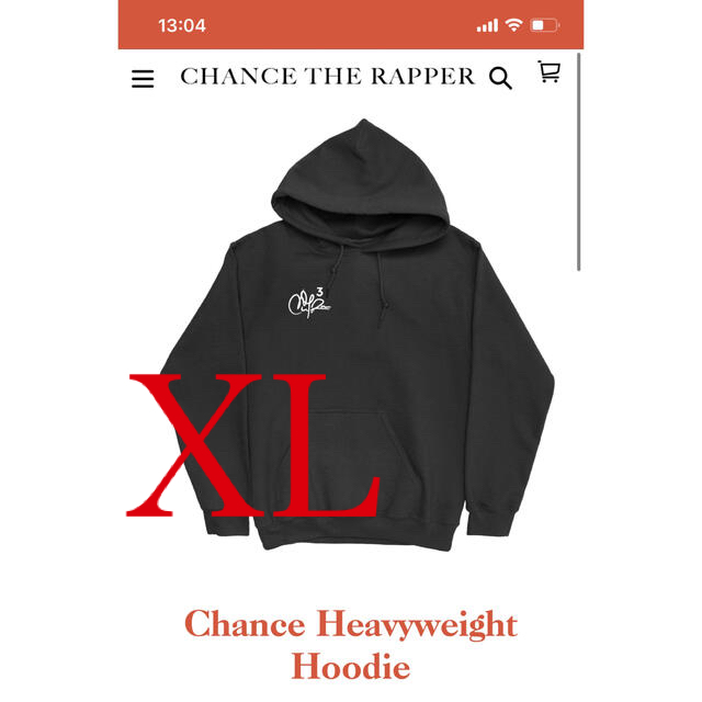 新品 Chance Heavyweight Hoodie チャンスザラッパーmens