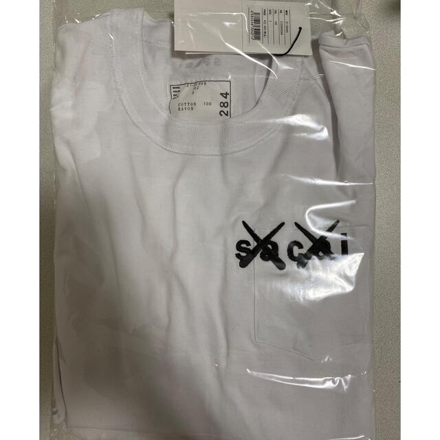 sacai KAWS Embroidery T-Shirt "White 4