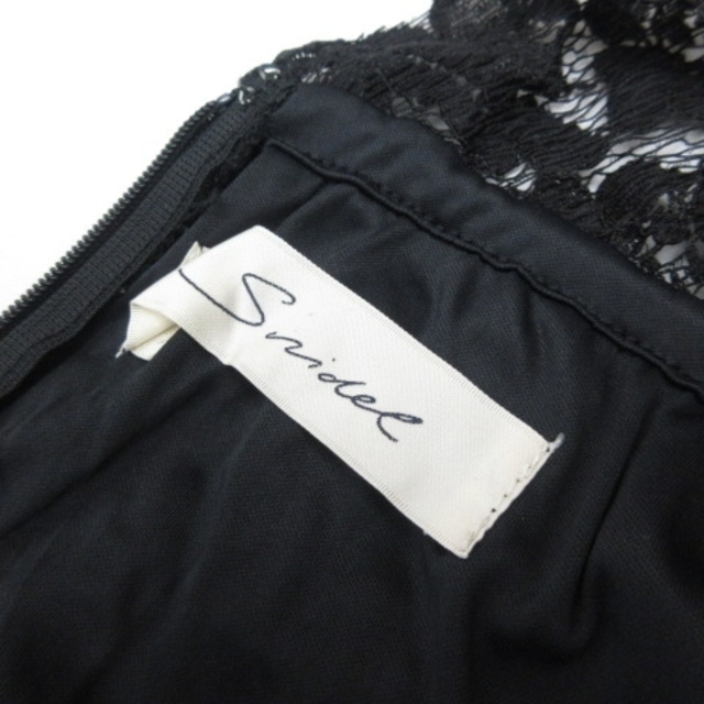 SNIDEL(スナイデル)のスナイデル snidel オールインワン サロペット 黒 ブラック F レディースのパンツ(オールインワン)の商品写真