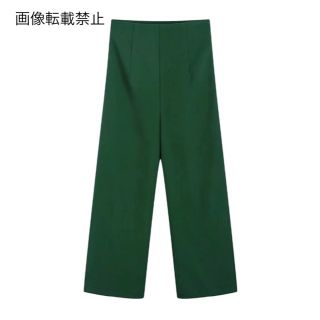 ザラ(ZARA)の🧥2月新作👠7447◆green グリーン ベーシック ロングパンツ(カジュアルパンツ)