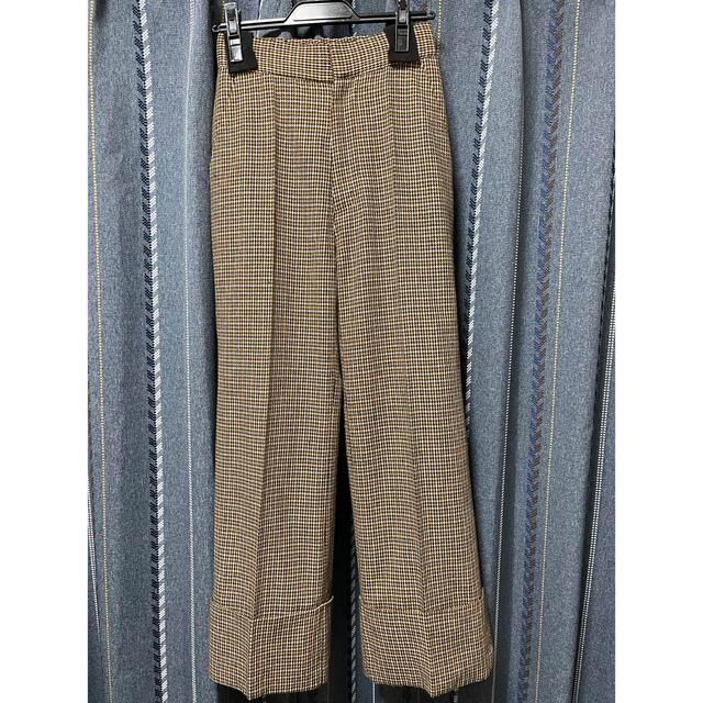 Ameri VINTAGE(アメリヴィンテージ)の大幅値下げ　UND COLOR CHECK ROLL UP WIDE PANTS レディースのパンツ(カジュアルパンツ)の商品写真