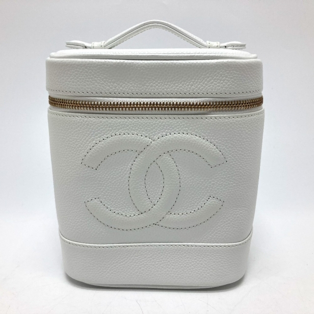 CHANEL - シャネル A01998 CC ココマーク ヴィンテージ バニティバッグ ホワイトの通販 by ブランドショップ リファレンス