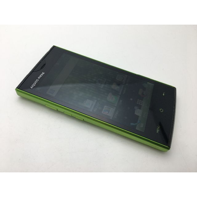 SHARP(シャープ)のsoftbank AQUOS PHONE 103SH グリーン◆美品◆344 スマホ/家電/カメラのスマートフォン/携帯電話(スマートフォン本体)の商品写真