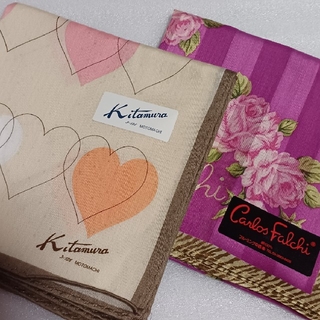 キタムラ(Kitamura)の値下げ📌キタムラ&カルロスファルチ☆ハンカチ２枚セット(ハンカチ)