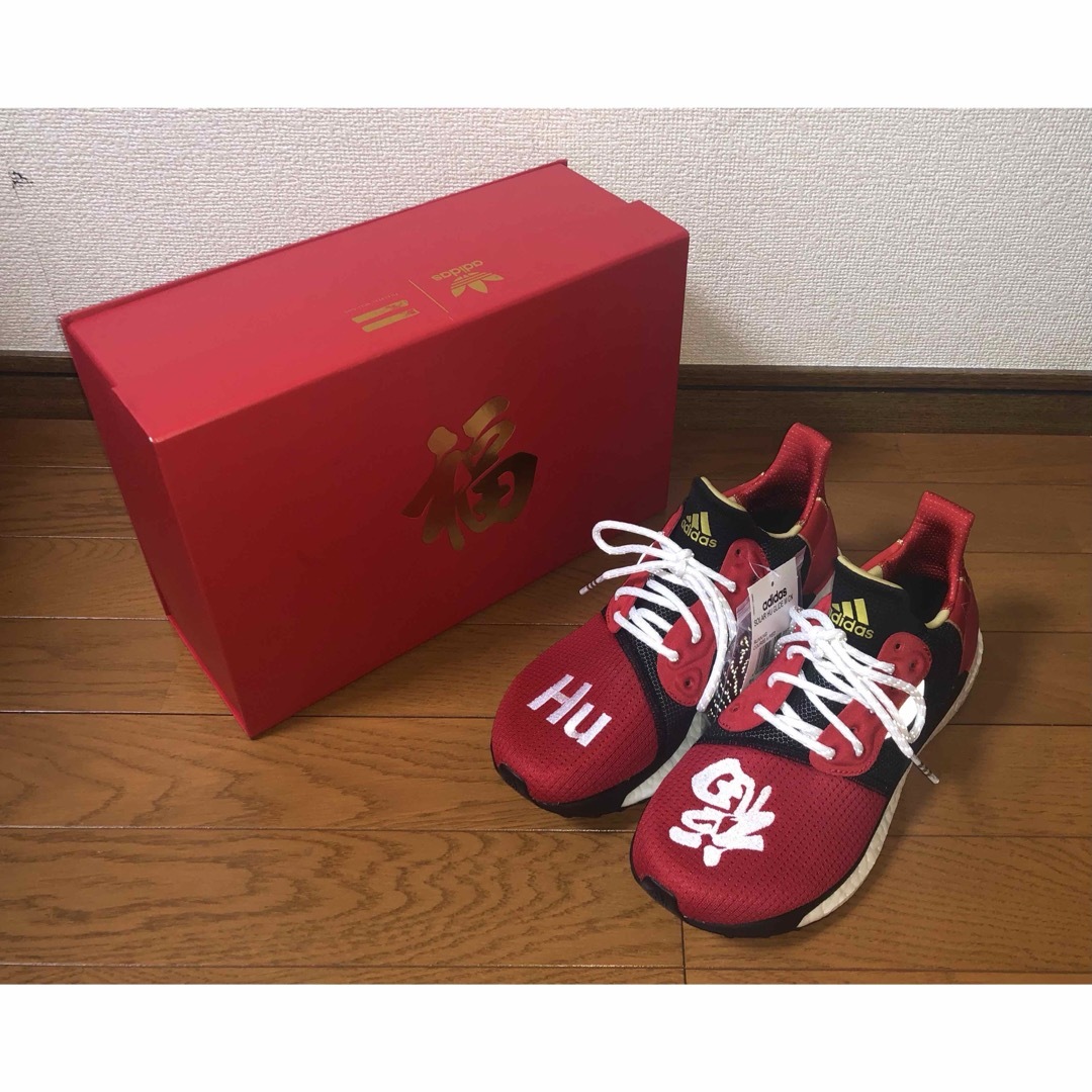 新品 adidas SOLAR HU GLIDE M CNY 27cm 赤 黒