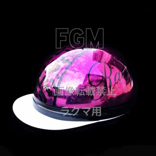 数量限定】 カスタムペイントヘルメット半キャップ豹柄レオパード