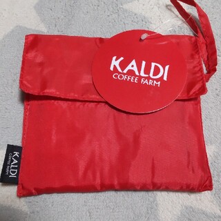 カルディ(KALDI)のKALDI オリジナルエコバッグ レッド(エコバッグ)