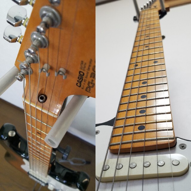 日本製 MIDI音源内蔵エレキギター CASIO PG-300 楽器のギター(エレキギター)の商品写真