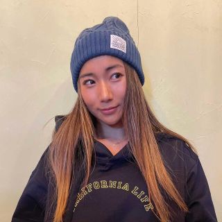 ニューエラー(NEW ERA)のサーフィン女子に　LUSSO SURF ニットキャップ　帽子　インディゴ(ニット帽/ビーニー)